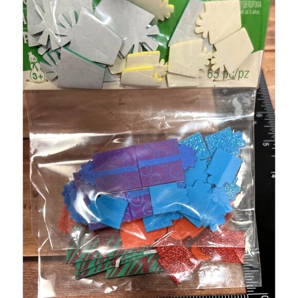 Creatology Holiday Foam Stickers 65 Pcs Christmas Present 159678 Embellishment - Picture 3 of 5